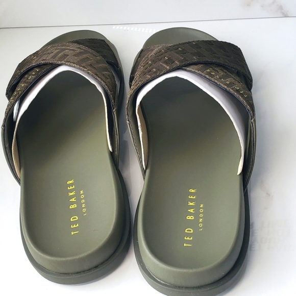 TED BAKER LONDON Mablis Cross Strap Slide Men's - Picture 5 of 6